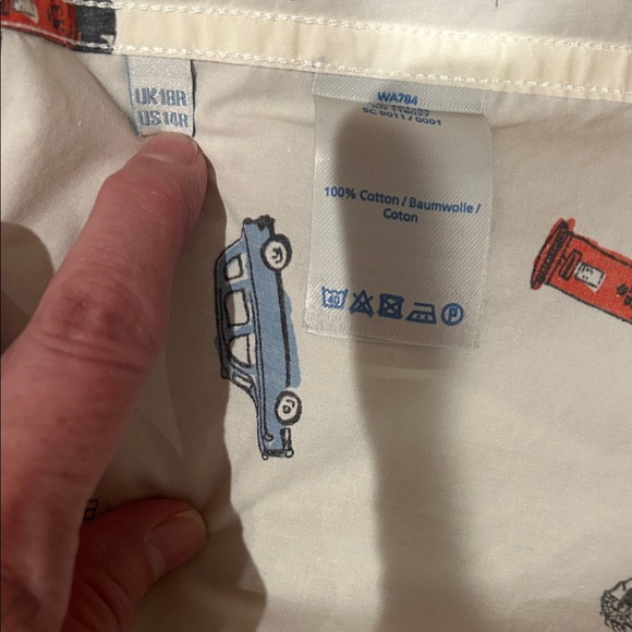 Boden White London Print Women's Button Down Shirt - Picture 3 of 4